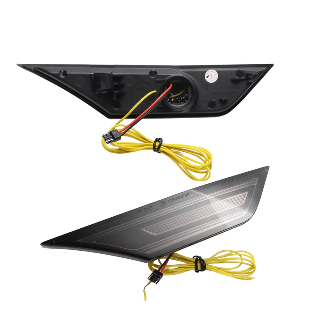 Set di indicatori di direzione laterali LED - compatibile con Honda Civic X 2016-2022 - Grigio - incl. luci dinamiche & luce di posizione