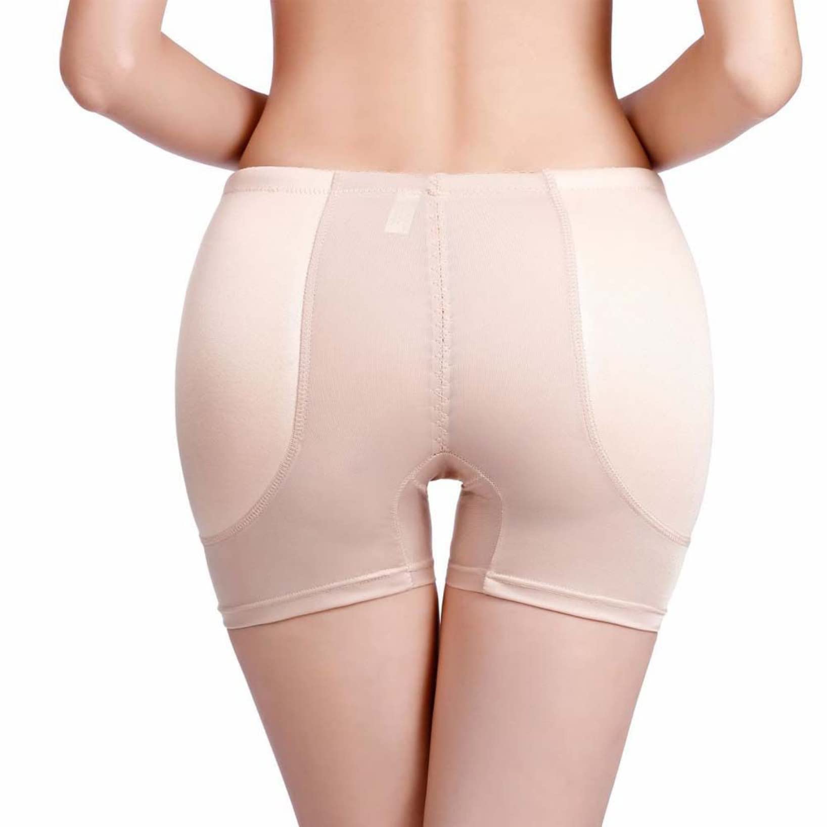 Mutandine Modellanti per Fianchi da Donna, Imbottite in Schiuma, Modellanti per Glutei Finti, Pantaloncini da Donna (Nero XXL)