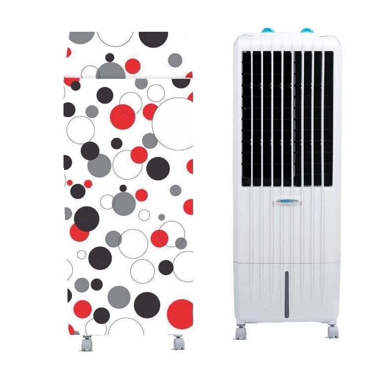 Image of Symphony Diet 12T Personal Tower Air Cooler Cover 12 Litre, Dustproof, Waterproof, Size 36Lx33Bx86H Cm, White.