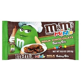 M&Ms Christmas Baking Bits Milk Chocolate Minis, 10 oz