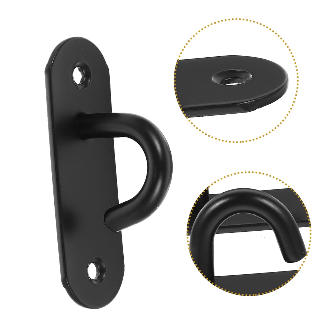 Sosoport Ancla De Ejercicio De Pared Cuerdas Ganchos De Alambre Ganchos En S para Colgar Bar Colgante Manijas De Bandas De Resistencia Manos Black Acero Inoxidable 304