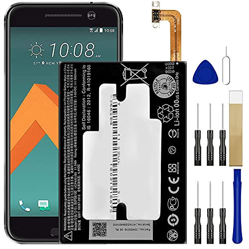 DDONG for T-Mobile HTC 10 2PS6500 Replacement Battery B2PS6100 Free Adhesive Tool