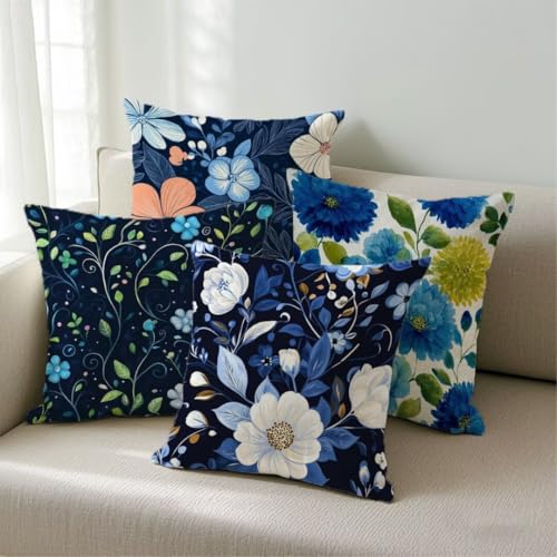 Housse de coussin 35x35cm imperméable anti-tache canapé - 2