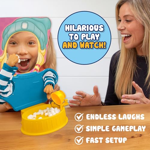 Image of Marshmallow Madness Board Game - Hilarious Family Board Games for Kids & Adults, Fun Fast-Paced Party Game for Family Night, Interactive Kids Board Games, Ages 8+