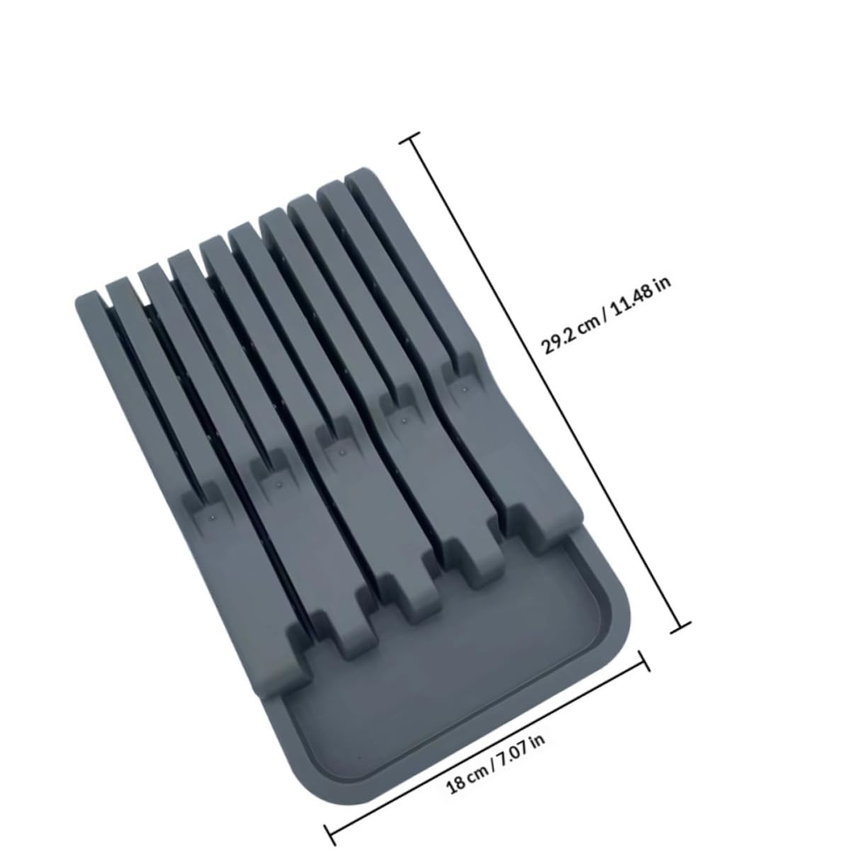 ifundom Porta Coltelli da Cucina in Plastica Pp Organizer Semplice e Drenante, Supporto per Coltelli Multifunzione per Cucina e Casa