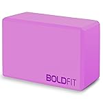 Boldfit High Density Foam Yoga Block for Stretching & Balancing – Premium Accessory for Women & Men – Purple