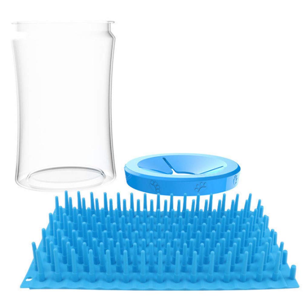 Nettoyeur de Pattes pour Chien, Gobelet de Nettoyage for Animaux Compagnie(Blue)
