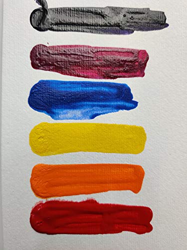 Image of BRUSTRO Professional Artists ' Fluid Acrylic 20 ml High Chroma Set of 6 with Pouring Medium 200 ml