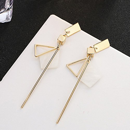 Geometric Triangle Earring Metal Simple Drop Dangle Earring Plating Gold Black Bohemian Dangling Costume Earring For Women Bar Party Fashion Jewelry4