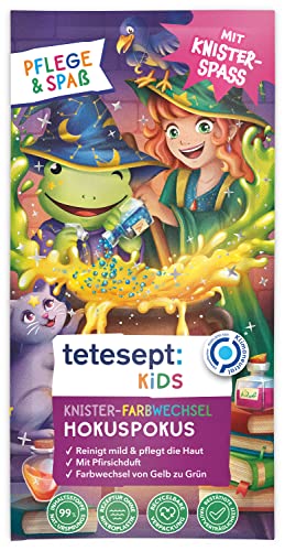 tetesept Hokuspokus - Bain de bain pour enfant - Parfum fruité de pêche - 1 x 45 g Cover