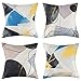 Cuscini Dedie Giardino Lino Oro Moderno Geometrico Astratto Fodere Copricuscini Copri Cuscino Luna per Decorazione Domestica Camera da Letto Divano Sedia All'aperto Coperta 45 x 45cm set di 4