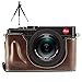 Produktbild First2savvv XJPT-TYP109-D10G6 Gehäusehälfte präzise Passform PU-Leder Kameratasche Fall Tasche Cover für Leica D-LUX (Typ 109) mit Mini-Stativ