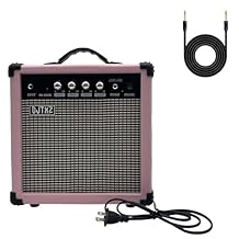 Electric Guitar Amplifier, 20W Practice Amp with EQ Controls, Orange Pink