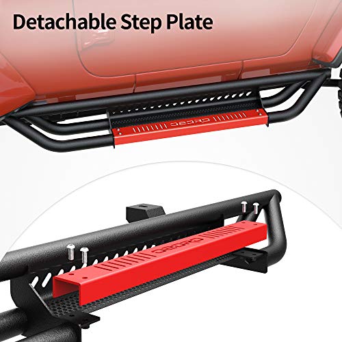 Image of OEDRO Paintable Running Boards Fit for 2018-2026 Jeep Wrangler JL 2 Door