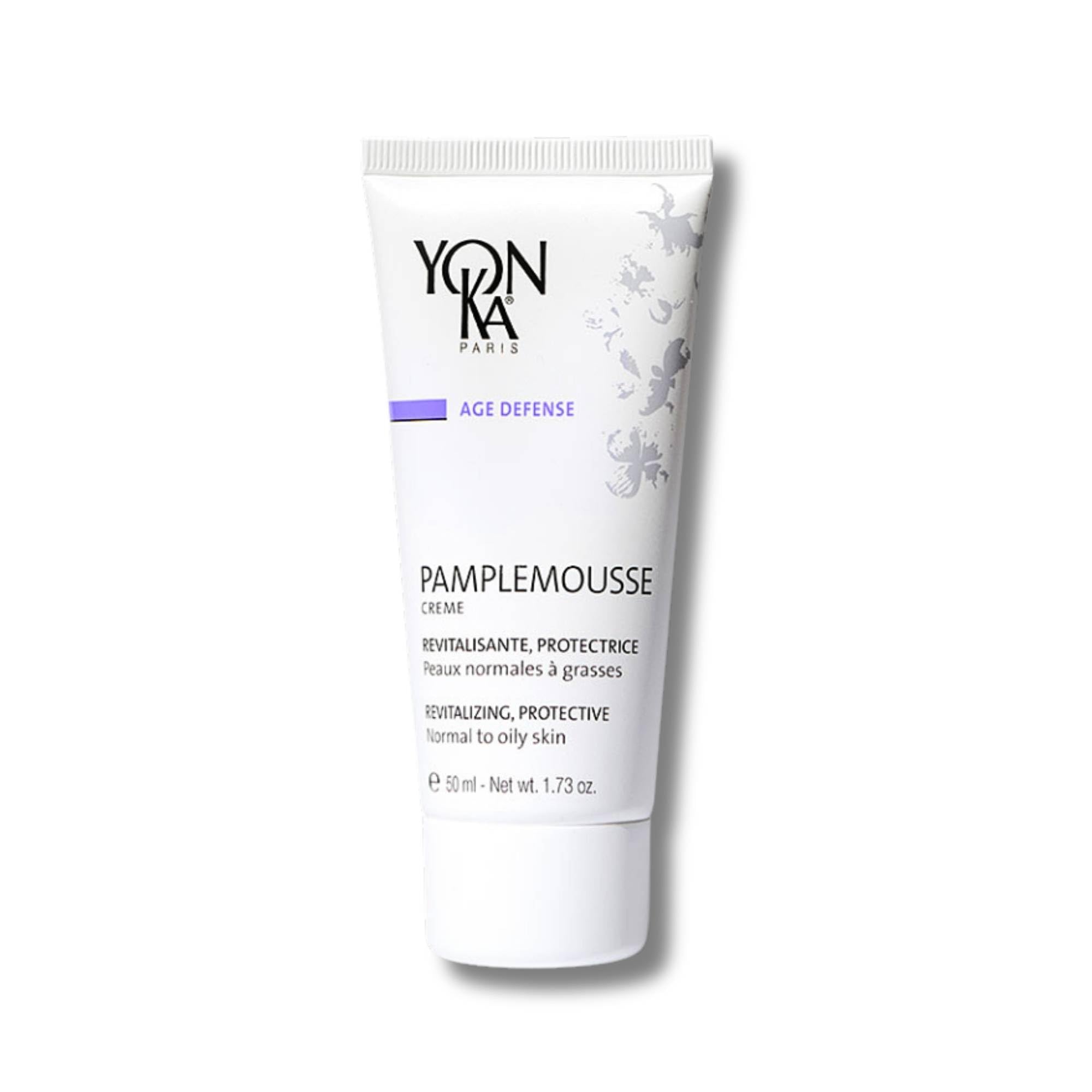 Pamplemousse Day Cream for Normal to Oily Skin Yonka 50ml - Vitamin C and Essential Oils, revitalising and anti-dull complexion - Dermatologically Proven Results ! 98% of Natural Origin