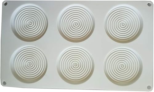 Miniatura 3 de Moldes de silicona en forma de espiral, herramientas de decoración de pasteles, molde para hornear para hacer pasteles, gelatina, mousse, postre