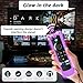2 Packs Protective Remote Cover Case, Silicone Sleeve Remote Control Cover Glow in The Dark with Lanyard(Glow Purple & Glow Blue)