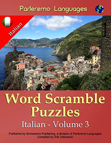 Parleremo Languages Word Scramble Puzzles Italian - Volume 3 (Italian Edition)