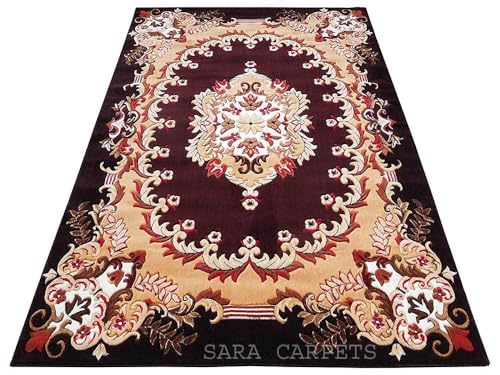 Image of Soft Thick Geometric Acrylic Washable Anti Skid Carpet. for Living Room Bedroom. Hall Size 7 x 10 feet (150X210 Cm) Multi D15