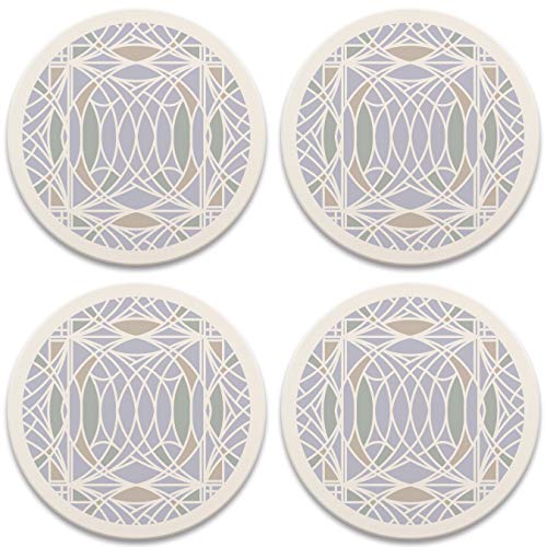 CoasterStone Frank Lloyd Wright Blossom Set of 4 Coasters, One Size, Multicolored