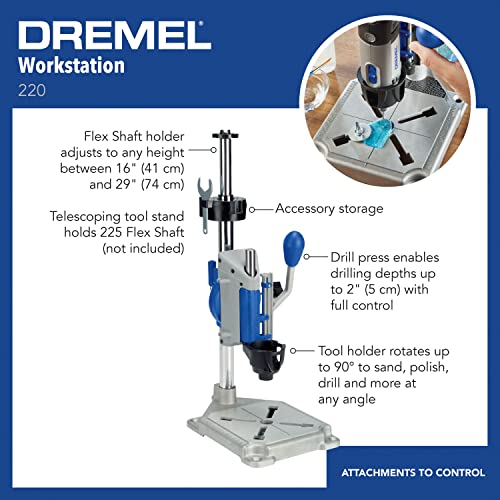 Image of Dremel 220-01 Rotary Tool Work Station with MultiPro Keyless Chuck