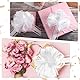 10 Stück Große Geschenkschleife, 18 cm Ziehschleife Geschenk Schleife mit Geschenkbänder Dekoschleifen für Basteln Verpacken Hochzeit Geburtstag Geschenkverpackung (Weiß)