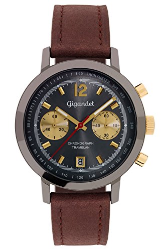 Montre Homme Analogique Quartz Gigandet AVG10-10 avec bracelet cuir noir