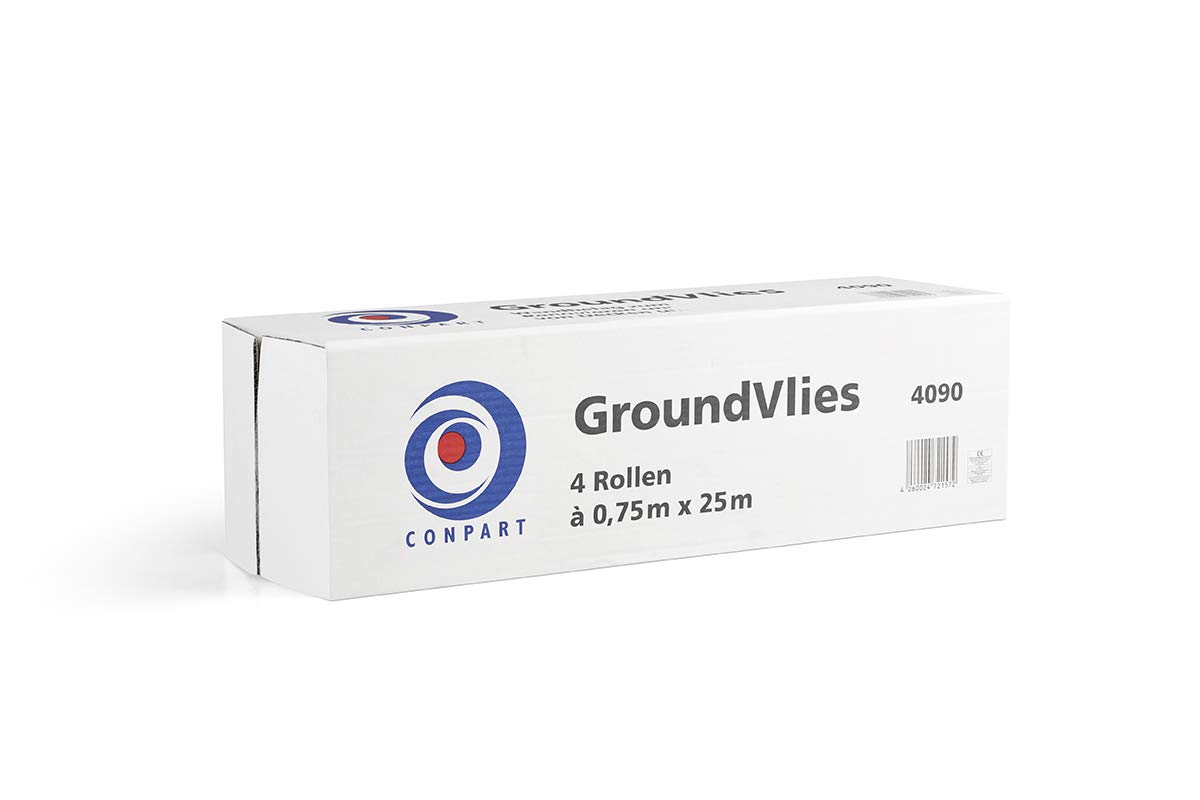 4 Rolki CONPART Włóknina Bazowa Malarska Renowacyjna Gładka 150 g/m² - 0,75 x 25 m (Cena Podstawowa za m² = 1,33 €)