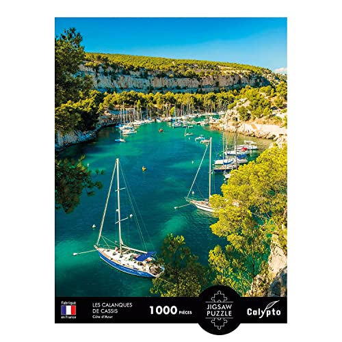 Création Véronique Debroise Puzzle 1000 pièces : Les Calanques de Cassis, Côte d'Azur