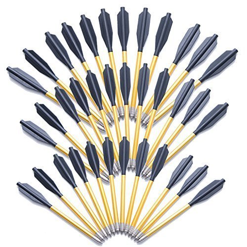 Anglo Arms 36 x 6.5 Pistol Crossbow Bolts Aluminium Steel Tips Hunting Arrows For 50-80LB