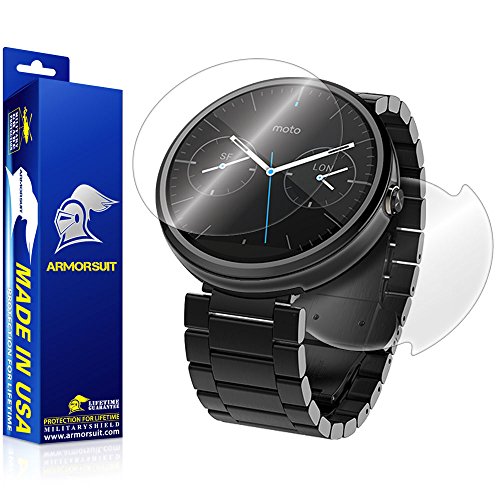 ArmorSuit Motorola Moto 360 (1st Gen) Screen Protector + Full Body Clear Skin MilitaryShield Back Protector for Motorola Moto 360 (1st Gen) -HD Clear Anti-Bubble