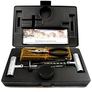 Griffin 80 Pieces Offroad Deluxe Heavy Duty Tire Repair Kit – Cars, Trucks, Atvs, Tractors, Motorcycles Flat Tire Puncture Repair
