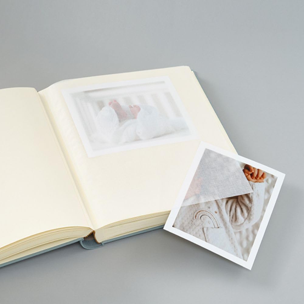 Semikolon 371957 Foto-Album Classic Event Large - 30,5 x 31 x 5,3 cm - 100 Seiten für 200 Fotos - Cloudy Morning graublau