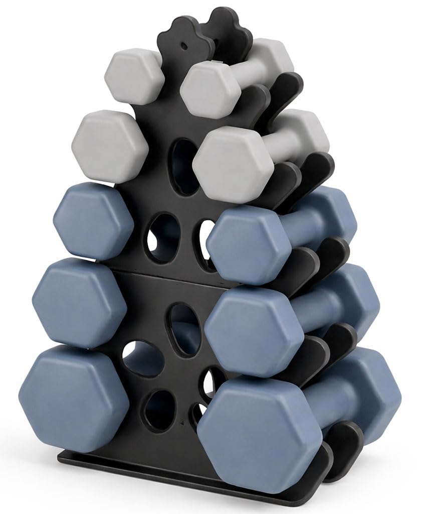 Dumbbell Rack Metal 5-Tier Weight Stand Holder Storage Home Gym (No Dumbbells, Rack Only)