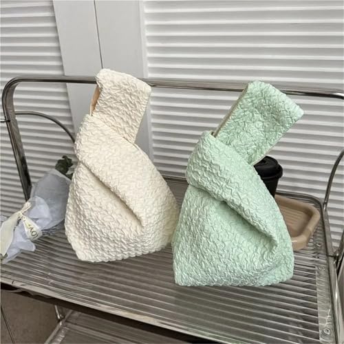 Women Wrist Bag Mini Knot Bag Tote Bag Girl Key Phone Pouch Student Reusable Folding Shopping Bags2