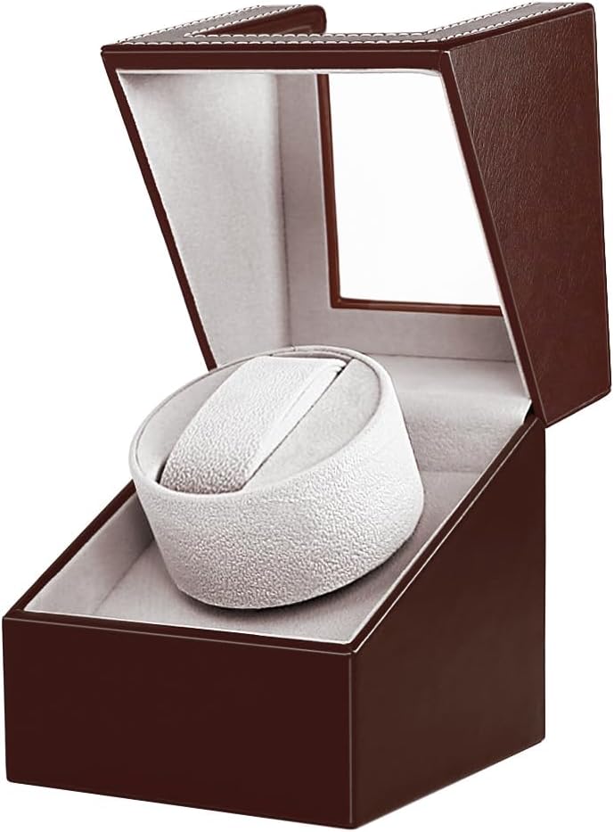 FRUCASEWatch Winder for Automatic Watches Watch Box Automatic Winder Japanese Motor with Battery Option