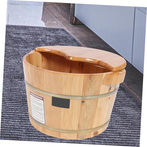 Bassin de bain de pieds en bois seau trempage et massage isolant