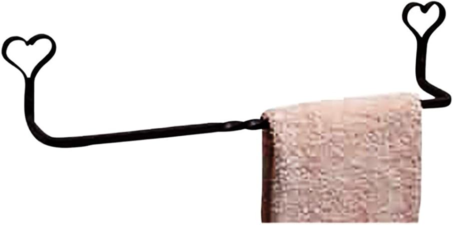 Toallero de barra negro forjado a mano de hierro forjado ...