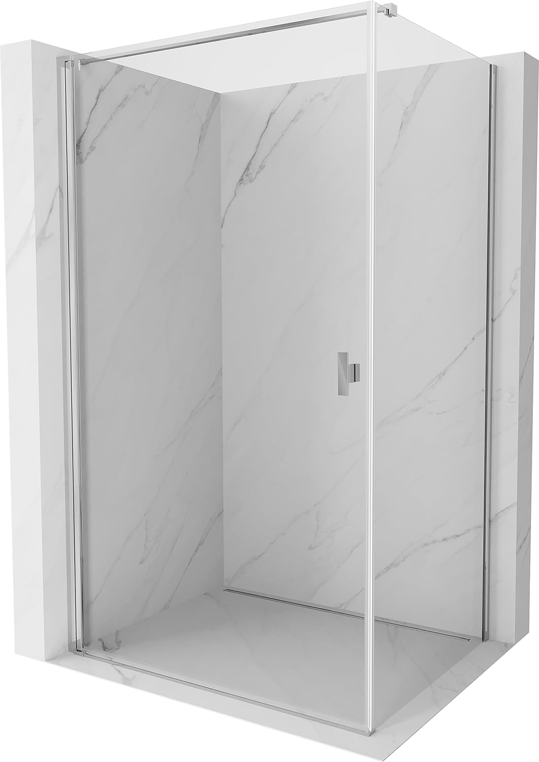 Mexen Mist-B Duschkabine klappbar 75 x 90 cm, transparent, Chrom