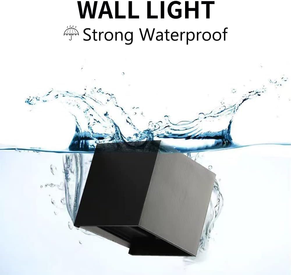 Lureshine 2 Pack Applique Murale Exterieur LED G9 Aluminium Blanc Chaud 3000K Angle de Faisceau Réglable