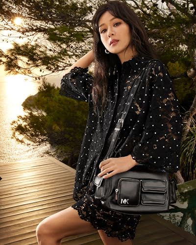 Michael Kors Women's Studded Floral Lace Shirt3