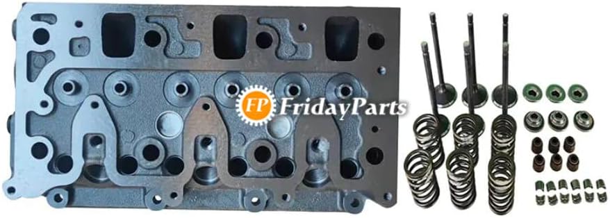 FridayParts Complete Cylinder Head Compatible for Isuzu Engine 3LB1 (Complete Cylinder Head)