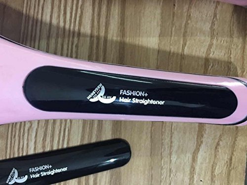 Premium Hair Straightener Brush for Smooth & Straight Hair - Professional Quality Anti Breakage Styling Brush for Women & Men - 11 Temperature Settings - Ion Technology for Damage Free Straightening