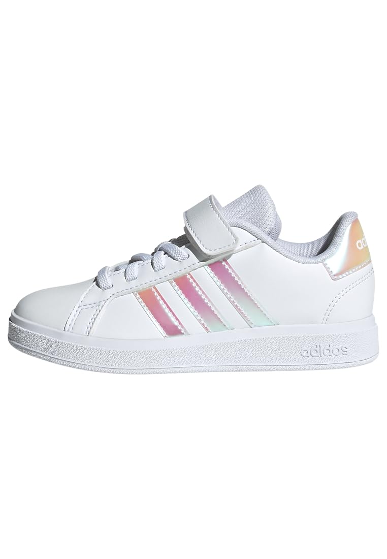 adidas Unisex Kids Grand Court 2.0 Shoes Children, Cloud White/Iridescent/Cloud White, 13.5 UK Child