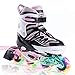 2pm Sports Cytia Inliner für Kinder Verstellbar, Led Inline Skates Mädchen,Rollschuhe leuchten für Damen/Mädchen/Herren