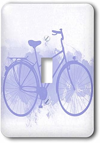 3dRose lsp_167583_1 Blue Bicycle on a Grunge Background Light Switch Cover image 5