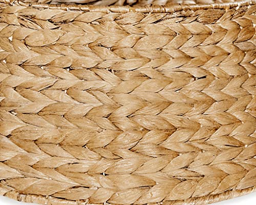 Hyacinth Christmas Tree Collar - Warm And Cozy Rustic Farmhouse Decoration - Natural Woven - Base Cover For Christmas Tree - Tree Skirt - Tree Ring (Medium) #TOP3