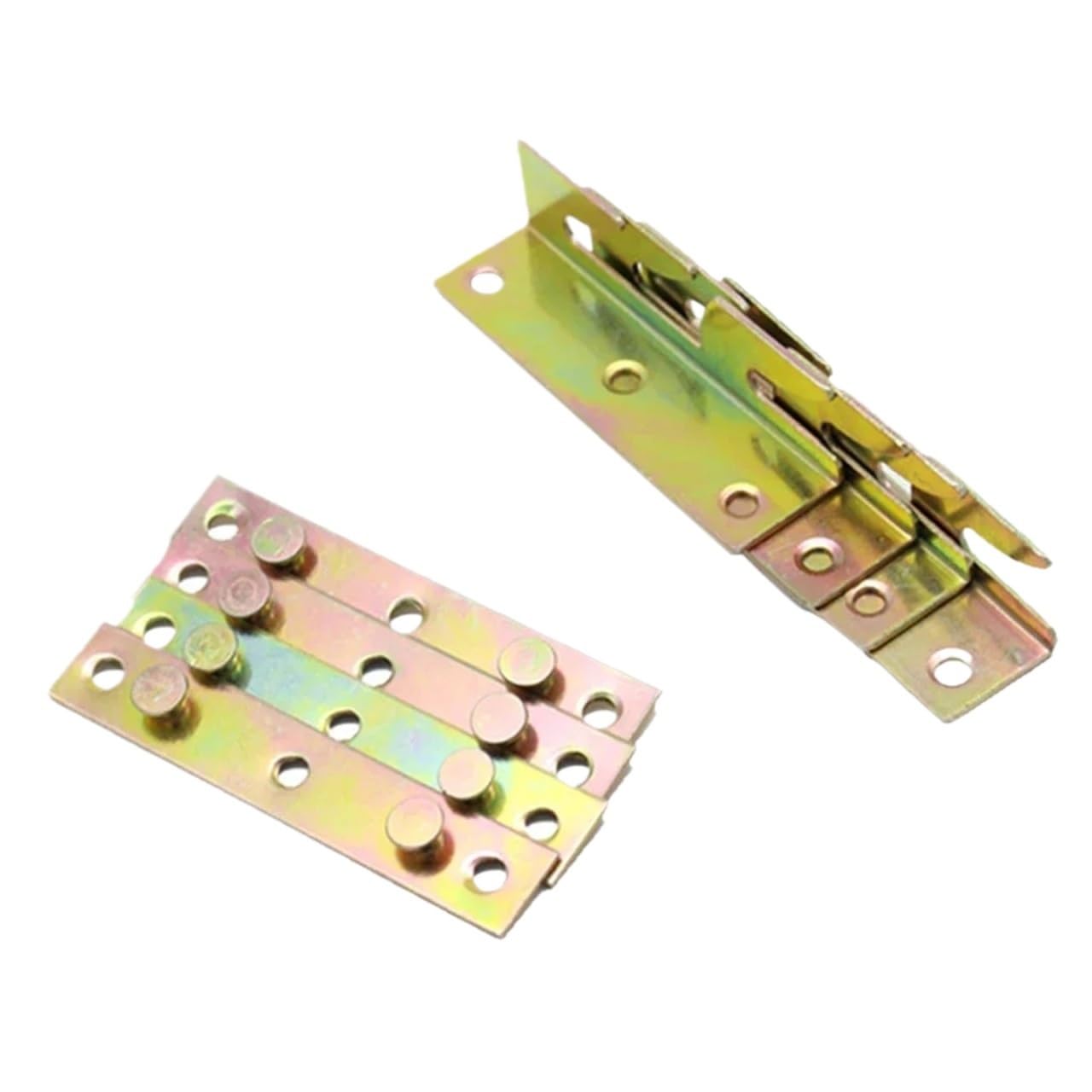 Huwoyg One Color 6Pcs Bed Rail Hook Bracket Fixing Connector Non-Mortise Snap Connectors Brass Connection For Beds