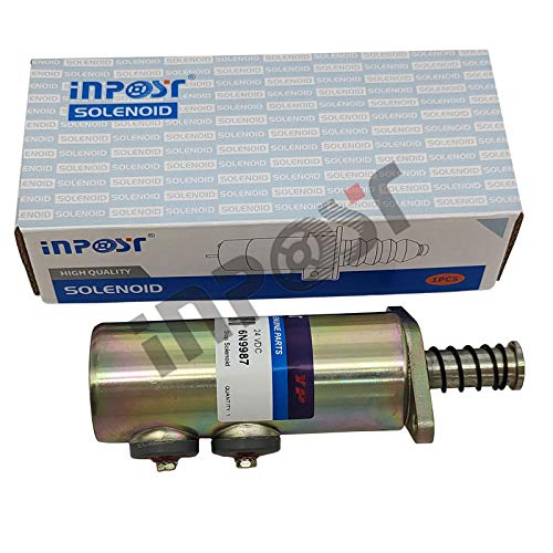 INPOST New Heavy Duty Fuel Cutoff 24V 6N-9987 Solenoid For Caterpillar Cat Excavator 225 225B SR4 3208 6N9987 4N4316