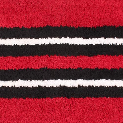 Image of Flooring India Co Floor Runner Super Soft, Anti Slip Stripe Mats (Maroon, 58x140 cm) Pack of 1